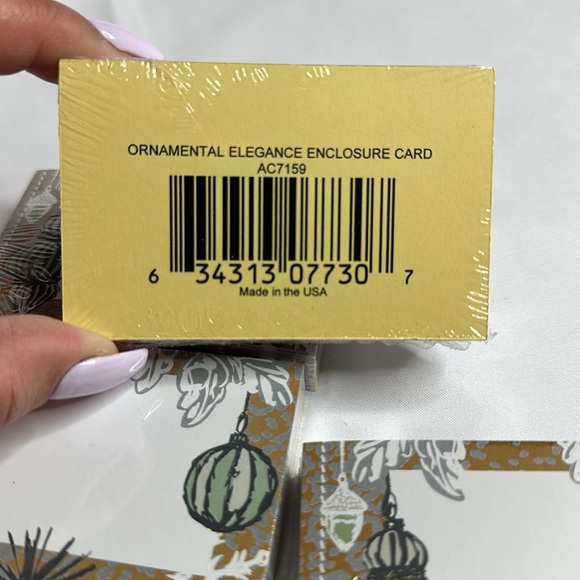 Ornamental Elegance Enclosure Card 3.5x2.25" Pack of 50 - Picture 4 of 6